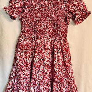 J.Crew Puff-Sleeve Smocked Dress